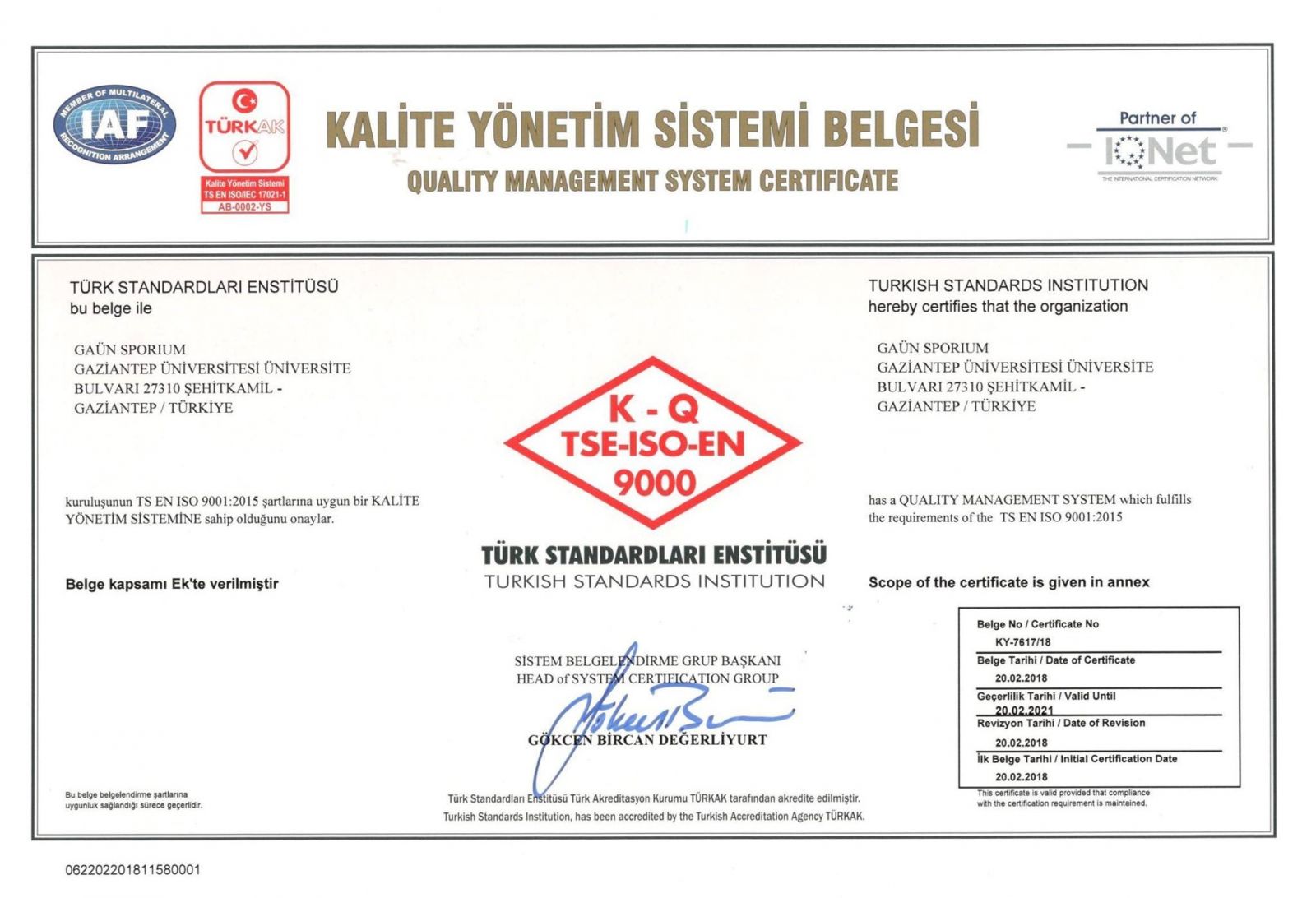 ISO 9001:2015